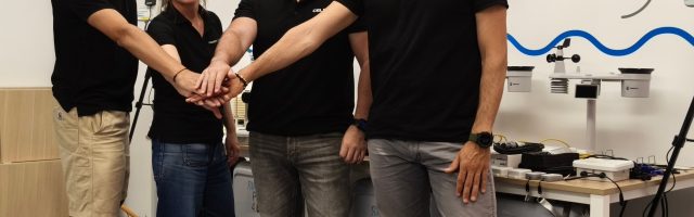 El equipo de Celestia posa en las instalaciones de La Lonja de la Innovación